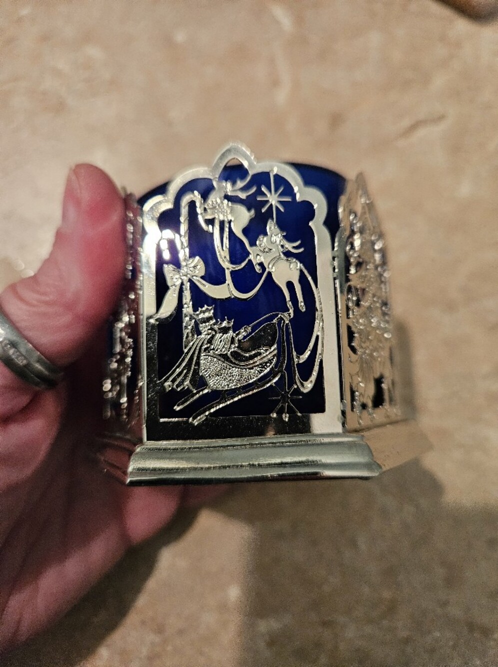 Nib Silver Nutcracker Candle